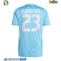 Maglie da calcio Belgio Arthur Vermeeren #23 Seconda Maglia Europei 2024 Manica Corta